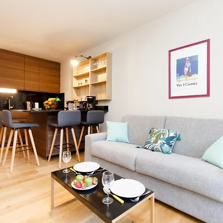 Appartement Le California - Plage Parking Privé Gratuit Terrasse Cannes